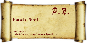 Posch Noel névjegykártya
